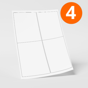 A4 Label 4 Per Sheet