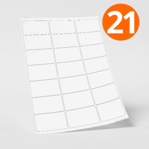 21 Labels Per Sheet