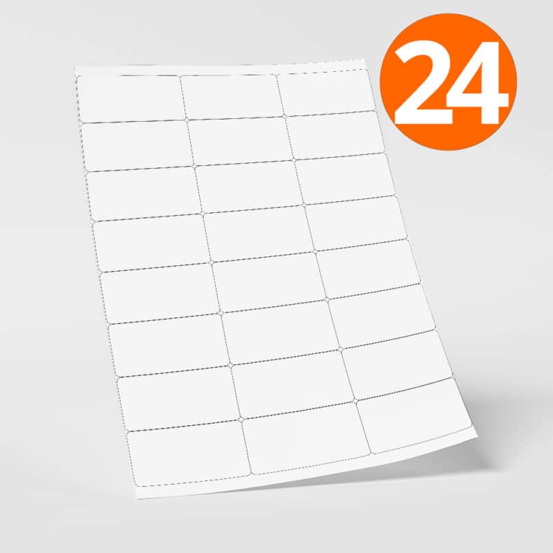 LL24SE Plain A4 Labels 24 Labels Per Sheet 70x35mm 500 Sheets Lotus Labels