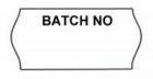 9,000 Printed 2612 Batch Number Labels