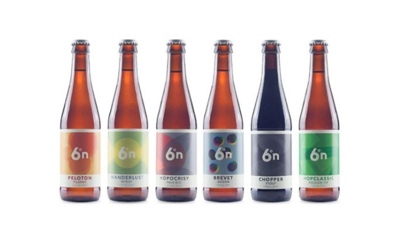 Bottle with labels