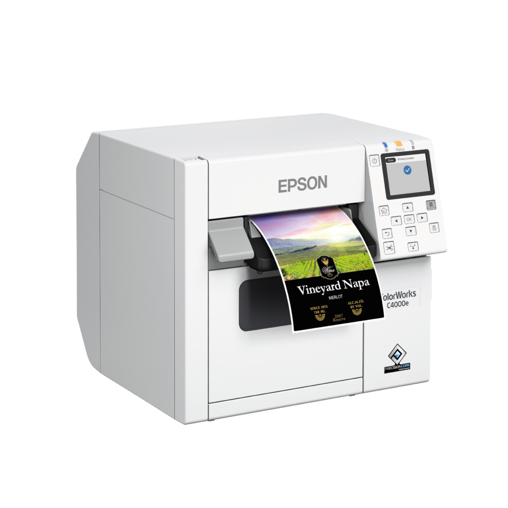 Epson ColorWorks CWC4000e (bk) Colour Label Printer Lotus Labels