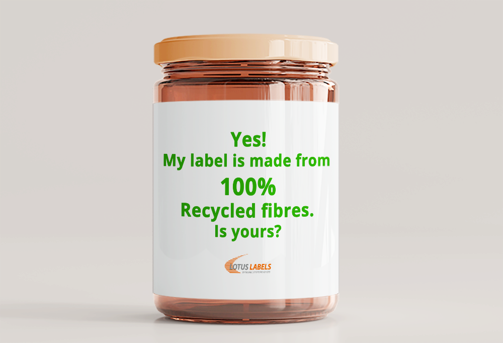 100% Recycled Label