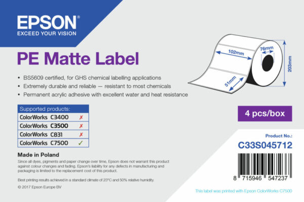 Epson label roll