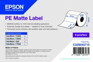 Epson label roll synthetic 76x51mm for CW-C7500 Inkjet