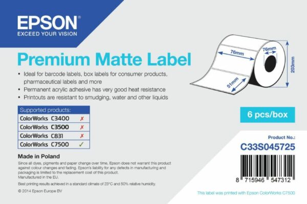 Epson label roll