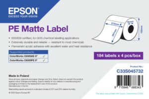 Epson label roll synthetic 210x297mm for CW-C6500 Inkjet