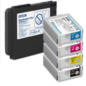 Matte Ink Cartridges Bundle Pack for Epson CW C4000 Label Printer