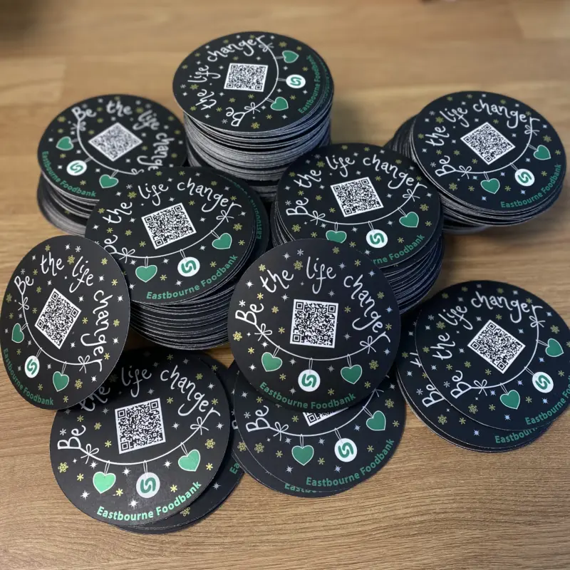 Lotus Labels Support Eastbourne Foodbank: Be The Life Changer