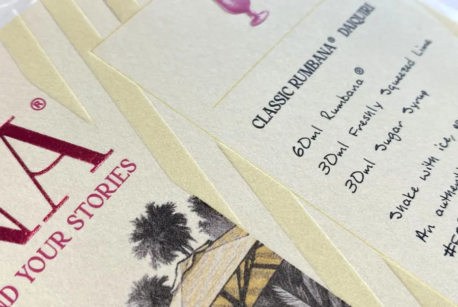 Embossed Label Stripes