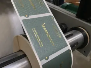 Embossed & Hot Foiled Premium Wine Label